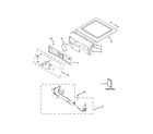 Whirlpool WED96HEAW1 top and console parts diagram