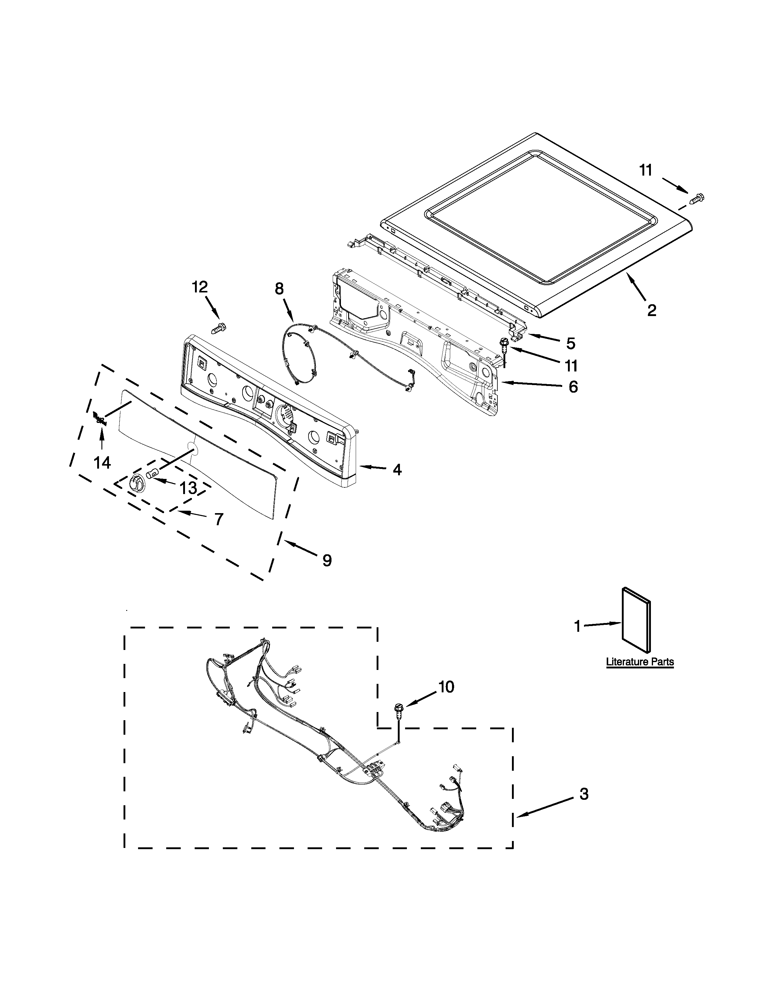 Top and console parts