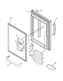 Refrigerator door parts