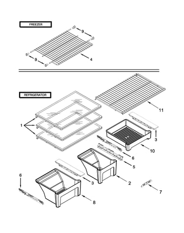 Shelf parts