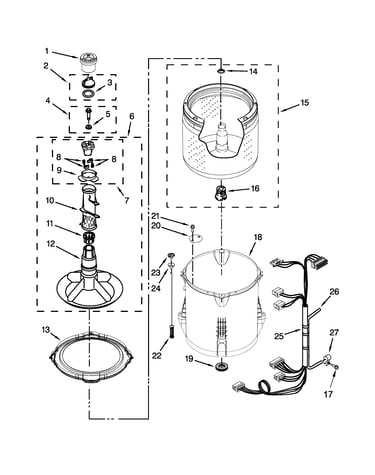 Basket and tub parts