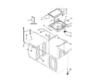 Maytag 7MMVWH450DW0 top and cabinet parts diagram