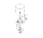 Maytag 7MMVWH450DW0 gearcase, motor and pump parts diagram