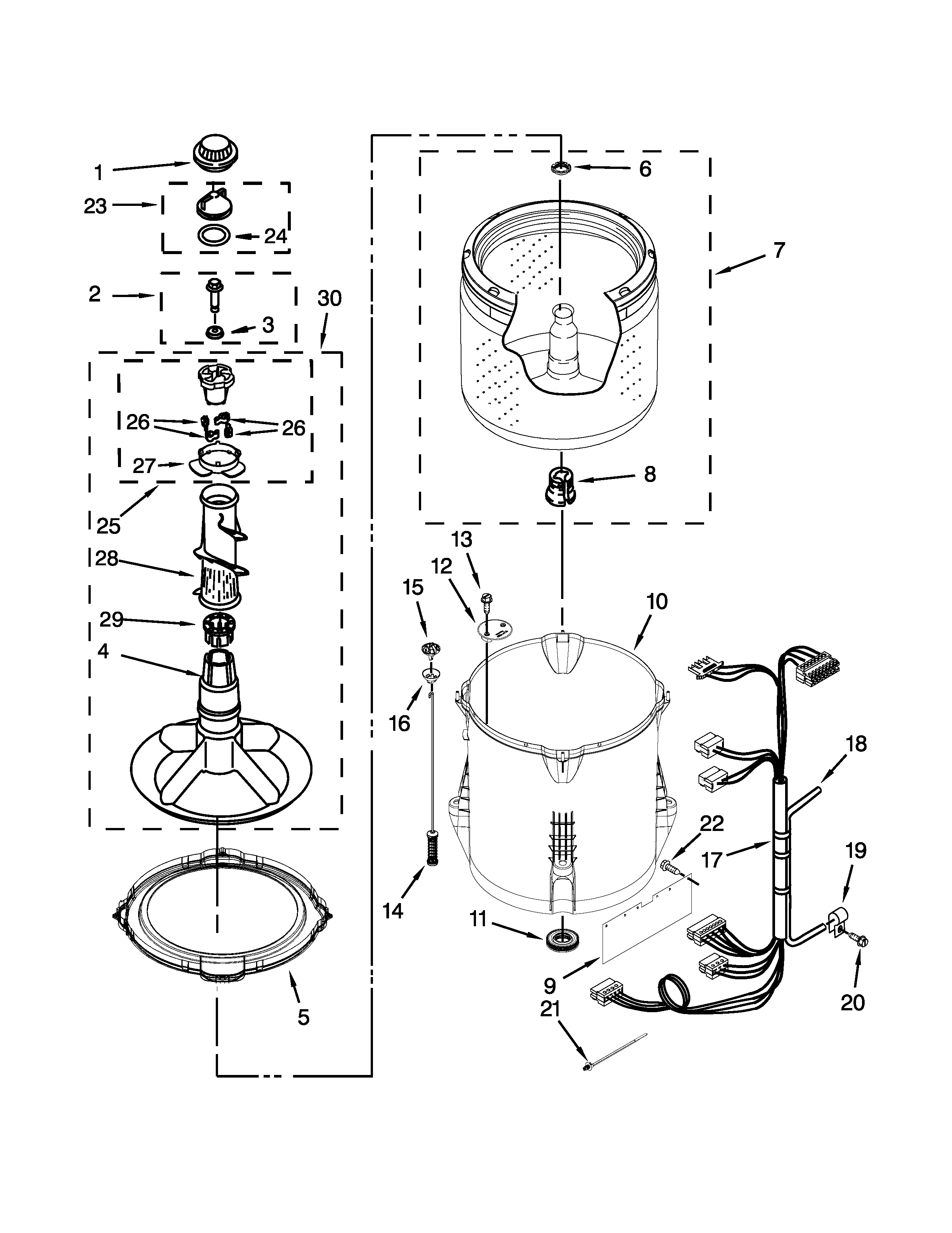 BASKET AND TUB PARTS