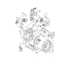 Whirlpool YWED4900XW2 bulkhead parts diagram