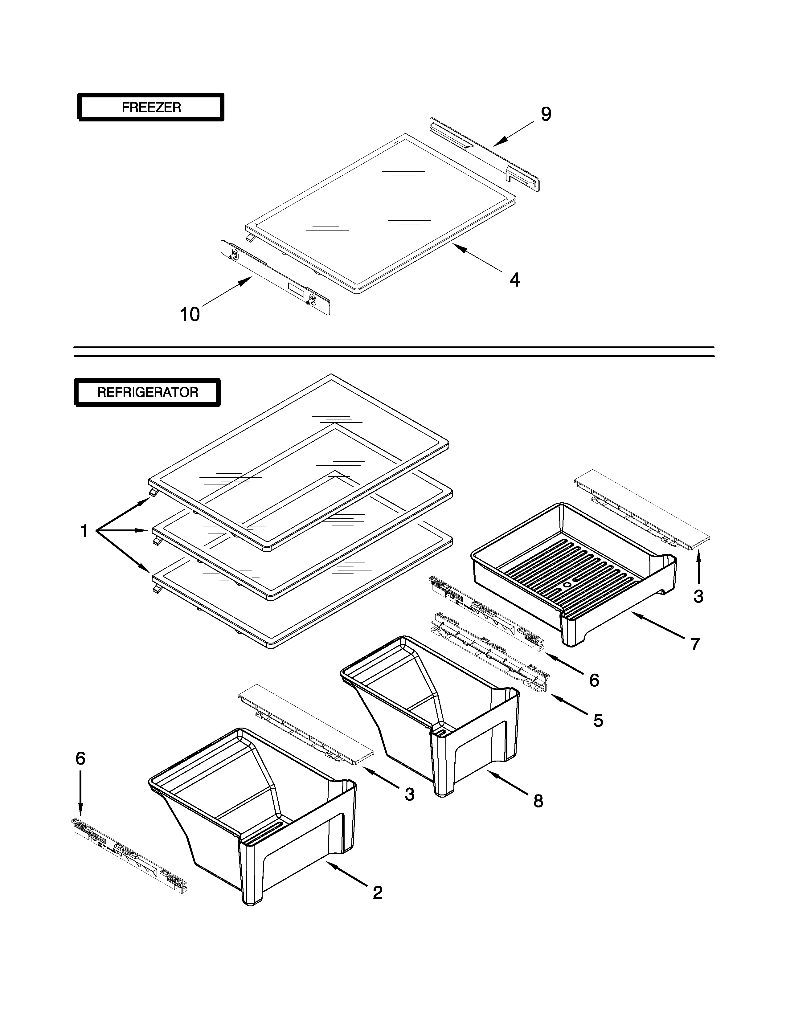 Shelf parts