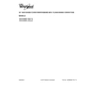 Whirlpool WGG755S0BE01 cover sheet diagram
