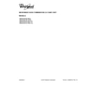 Whirlpool WMH53520CE0 cover sheet diagram