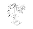 Whirlpool 1CWTW4800YQ1 controls and water inlet parts diagram