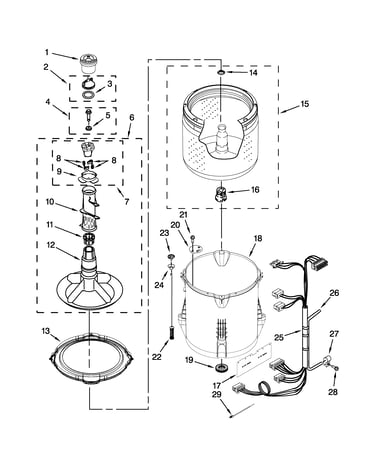 Basket and tub parts