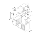 Whirlpool 4GWTW4740YQ2 top and cabinet parts diagram