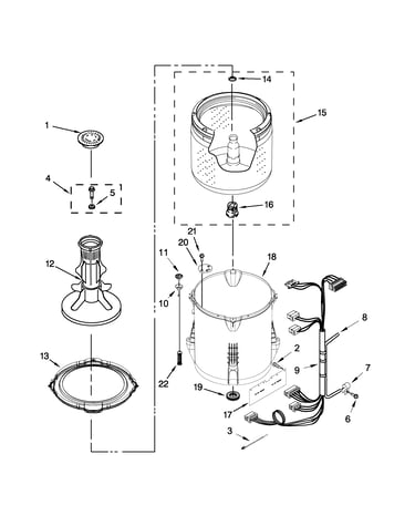 Basket and tub parts