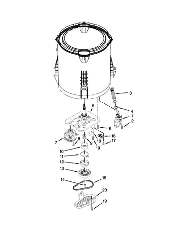 Gearcase, motor and pump parts