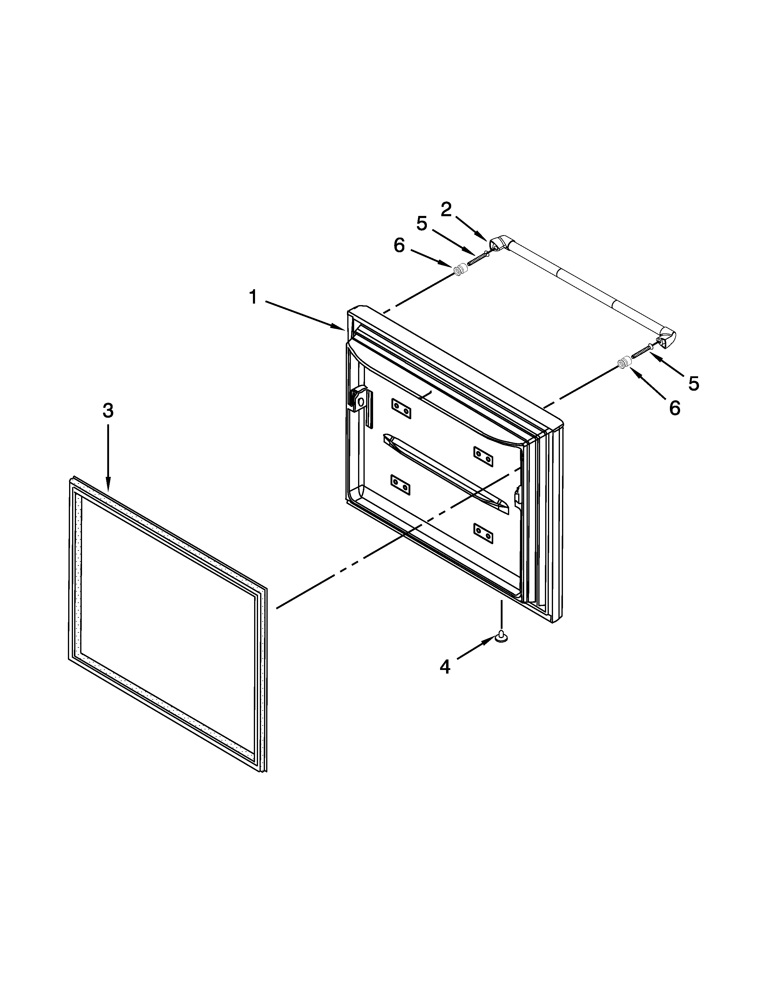 Freezer door parts
