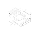KitchenAid KERS202BSS0 drawer and rack parts diagram