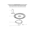KitchenAid KCMS1655BWH0 turntable parts diagram