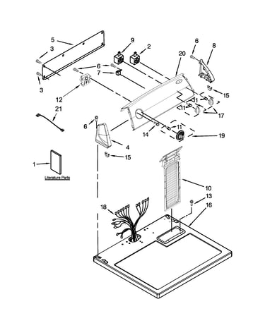 Top and console parts