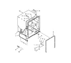 Whirlpool WDF730PAYB6 tub and frame parts diagram