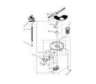 Whirlpool WDF730PAYT6 pump, washarm and motor parts diagram