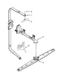 Upper wash and rinse parts