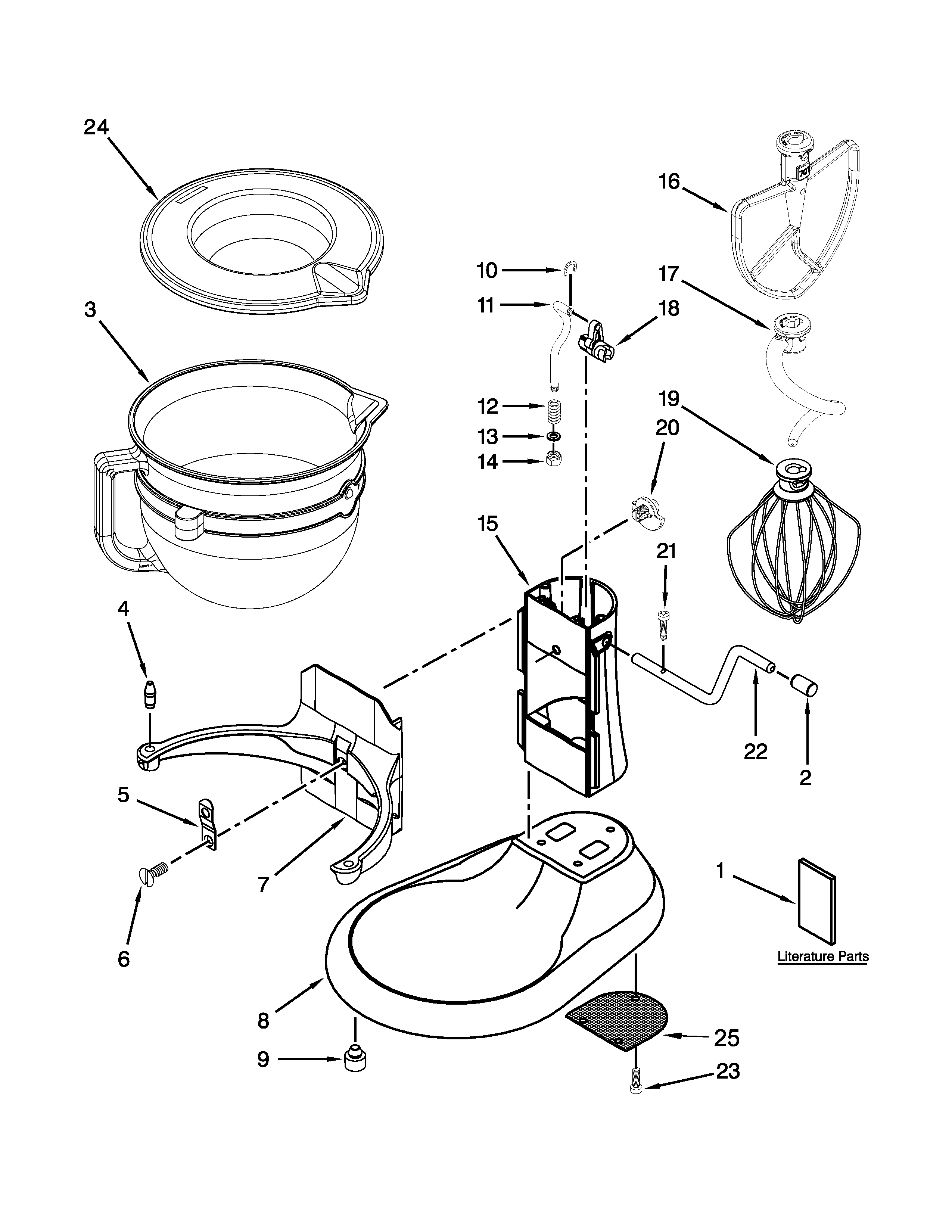 BASE AND PEDESTAL UNIT PARTS