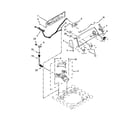 Whirlpool 1CWTW4740YQ1 controls and water inlet parts diagram