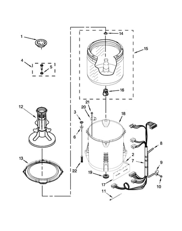 Basket and tub parts