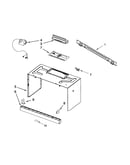 Cabinet and installation parts