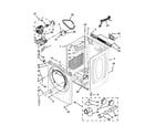 Whirlpool WGD96HEAU0 cabinet parts diagram