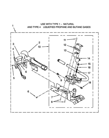 8318272 burner assembly parts