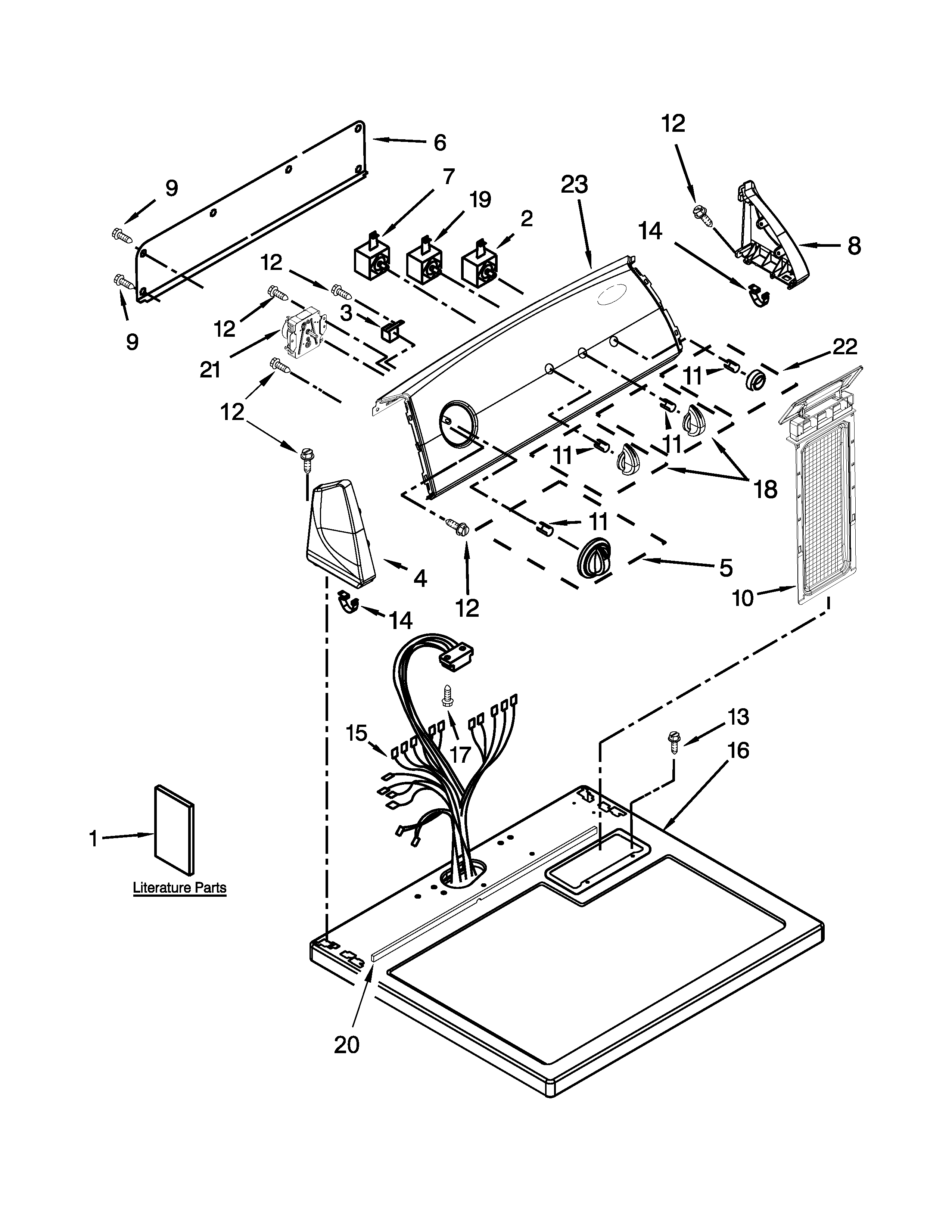 TOP AND CONSOLE PARTS