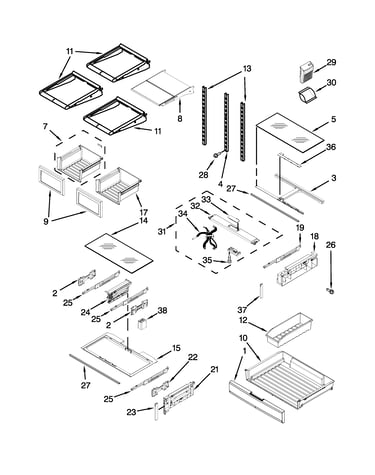 Shelf parts