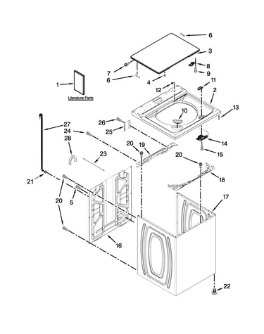 Top and cabinet parts