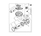 KitchenAid KUDW03CTSS0 pump and motor parts diagram