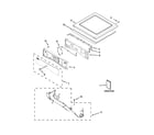 Whirlpool WGD88HEAW0 top and console parts diagram