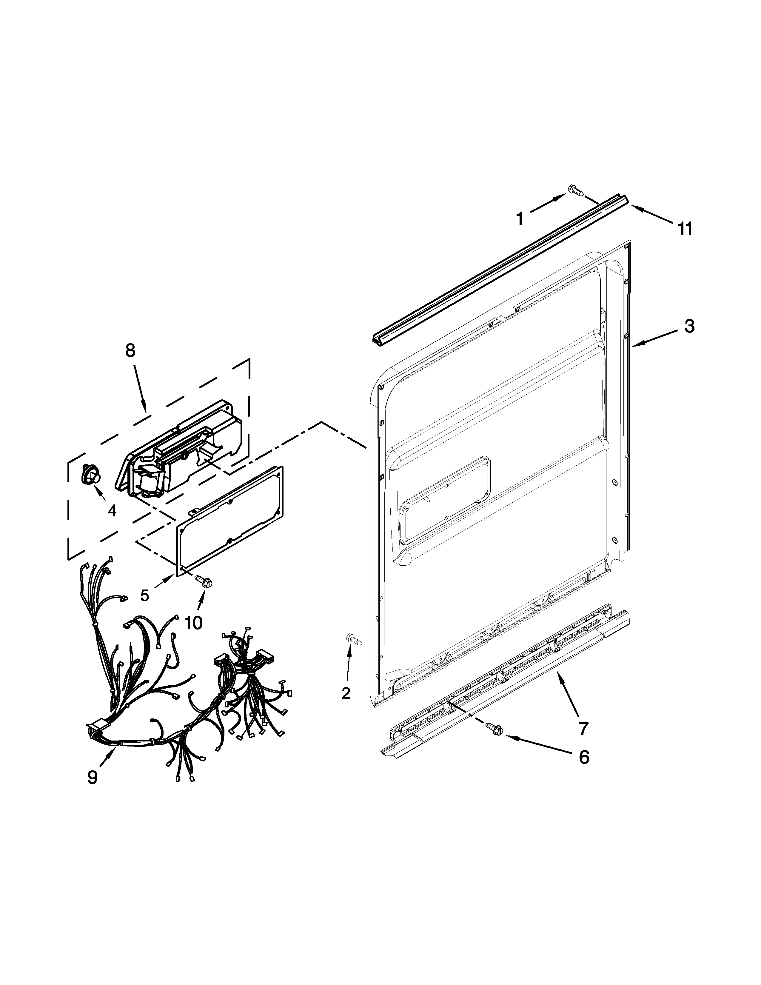 Inner door parts