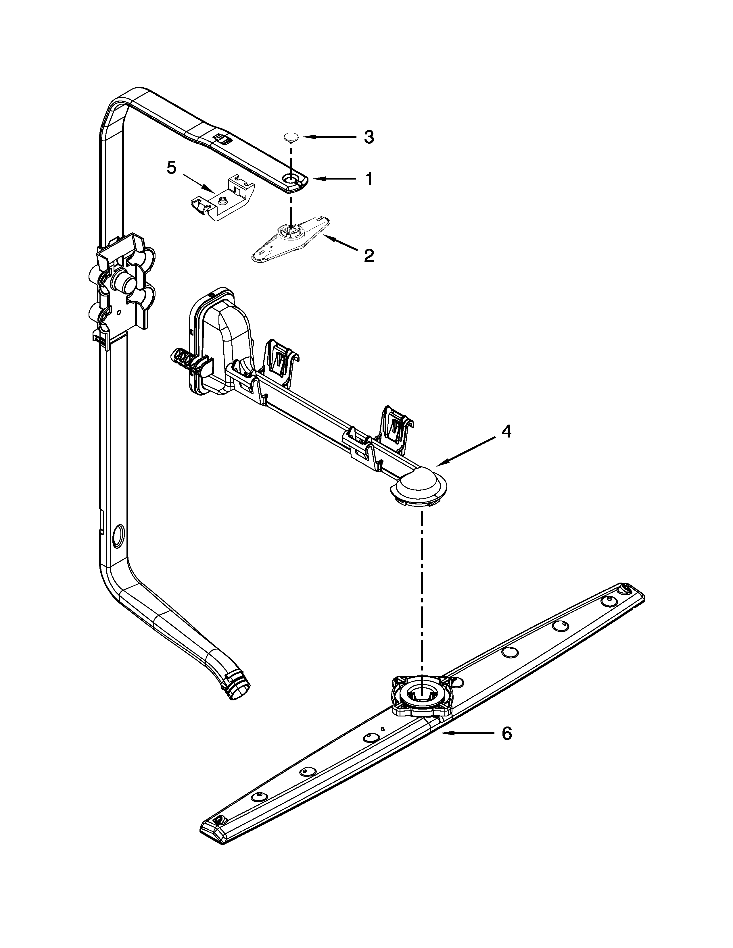 UPPER WASH AND RINSE PARTS