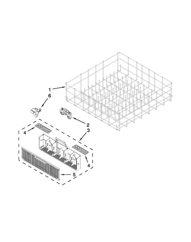 Lower rack parts