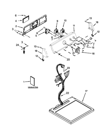 Top and console parts