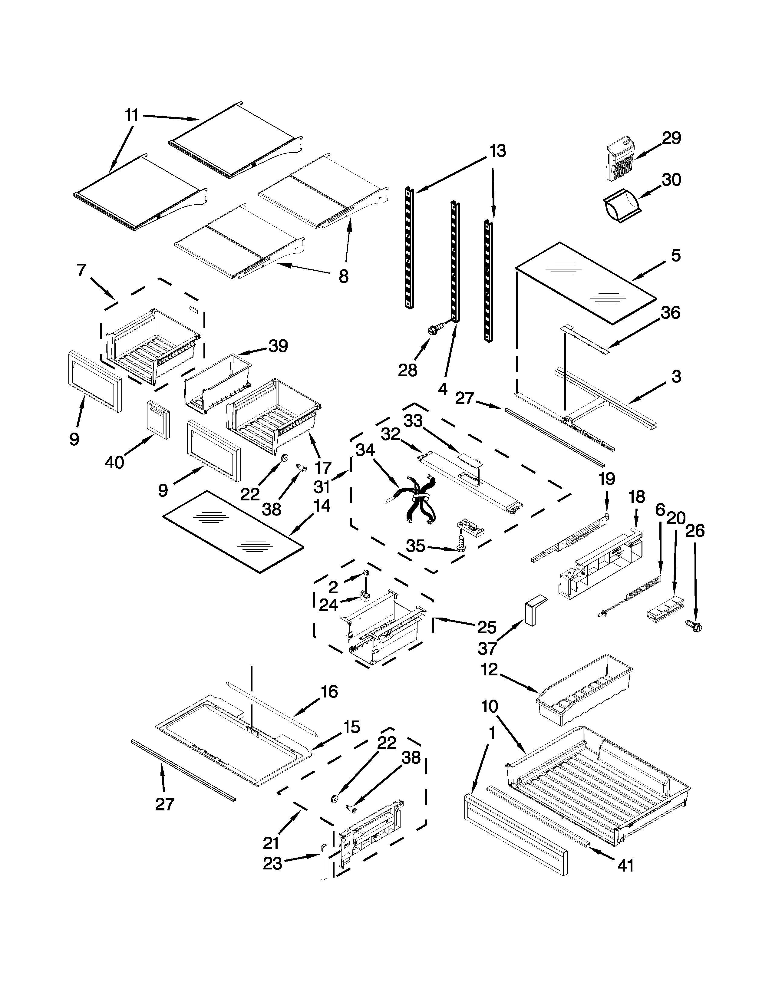 Shelf parts