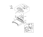 Whirlpool WED8900BC0 top and console parts diagram