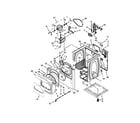 Whirlpool WED8900BC0 cabinet parts diagram