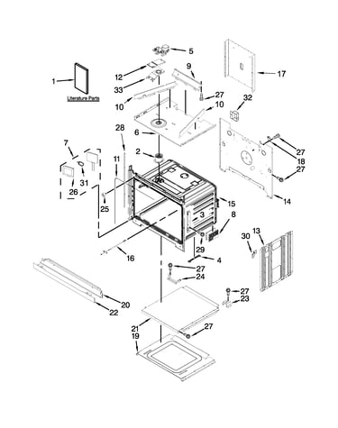 Lower oven parts