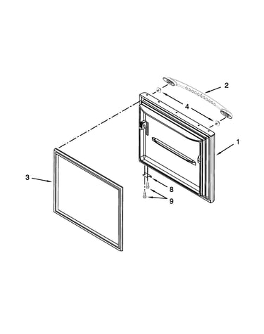Freezer door parts