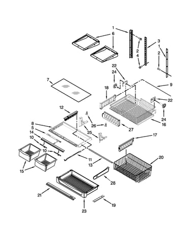 Shelf parts