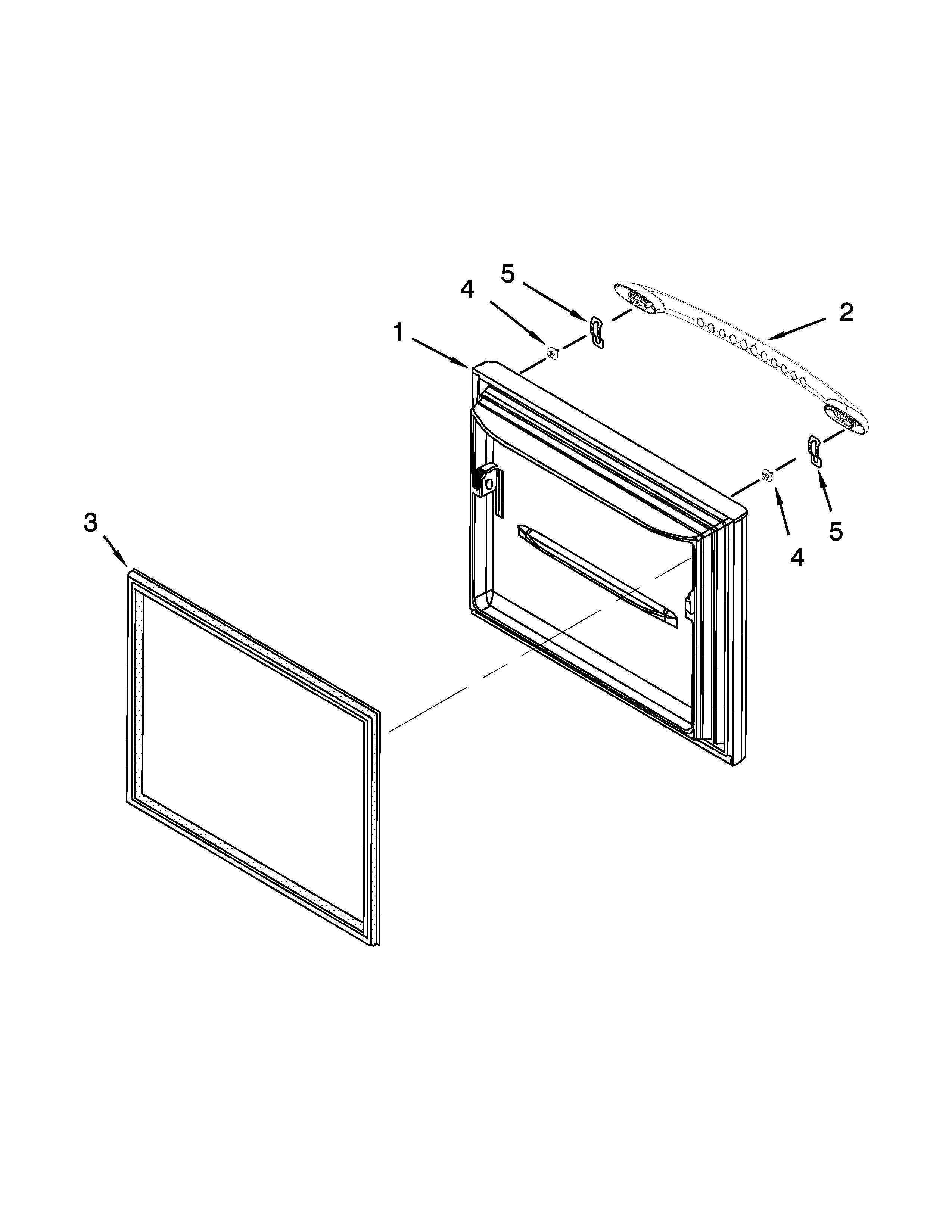 Freezer door parts