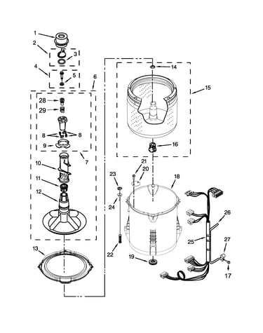 Basket and tub parts
