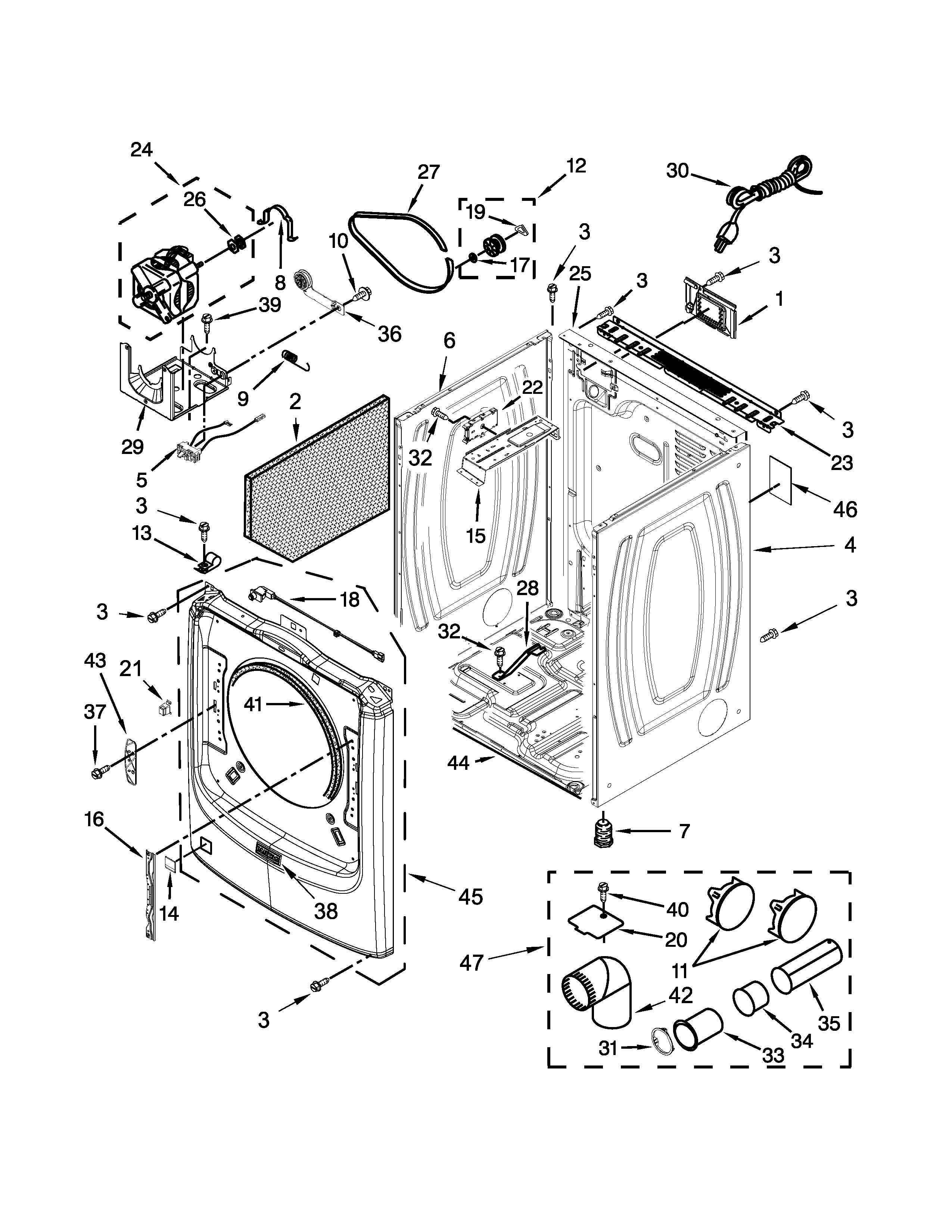 Cabinet parts