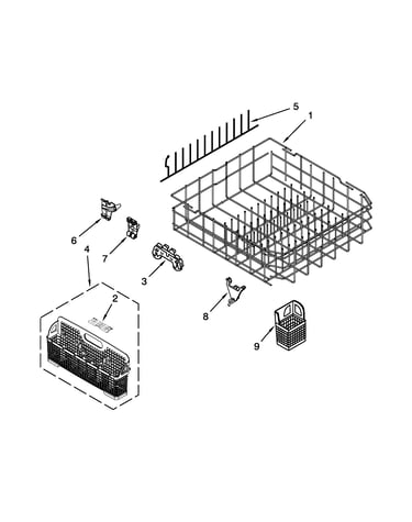 Lower rack parts