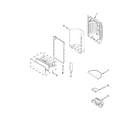 Whirlpool WRF989SDAW01 dispenser front parts diagram